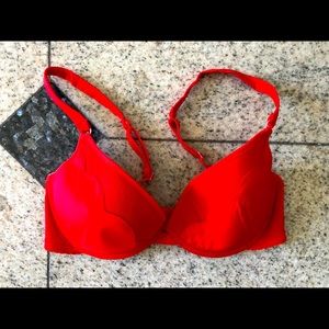 From FRANCE HUIT SEXY RED Bra